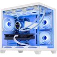 thumbnail image 1 of Hoengager Nereid Gaming PC -AMD Ryzen 7 5700X3D 3.0 GHz, RTX 4060 TI 16G ,32GB DDR4 RAM 3200MHz,1TB PCIe +2TB SATA SSD, WIFI&Bluetooth ,Windows 11 Pro 64-bit -White, 1 of 7