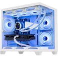 thumbnail image 1 of Hoengager Nereid Gaming PC -AMD Ryzen 7 5700X3D 3.0 GHz, RTX 4060 TI 16G ,32GB DDR4 RAM 3200MHz,1TB PCIe SSD, WIFI&Bluetooth ,Windows 11 Pro 64-bit -White, 1 of 7