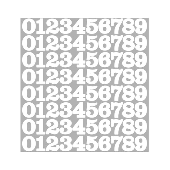 Orangide 1 Inch Number Stickers Self-Adhesive Numbers Black White for DIY Scrapbook Craft Classroom Decor Office Supplies for Bins Containers and More