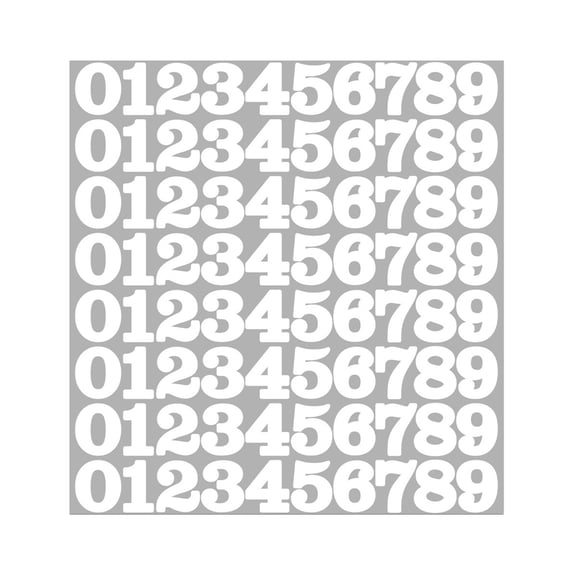 Orangide 1 Inch Number Stickers Self-Adhesive Numbers Black White for DIY Scrapbook Craft Classroom Decor Office Supplies for Bins Containers and More