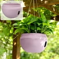 thumbnail image 1 of Orangide 1 Pack Hanging Planters for Indoor Outdoor Plants, 7 Inch Self Watering Hanging Pot with handle automatically hidden Design, Plastic Plant Pots, for Kitchen, Balcony, Garden, 1 of 6