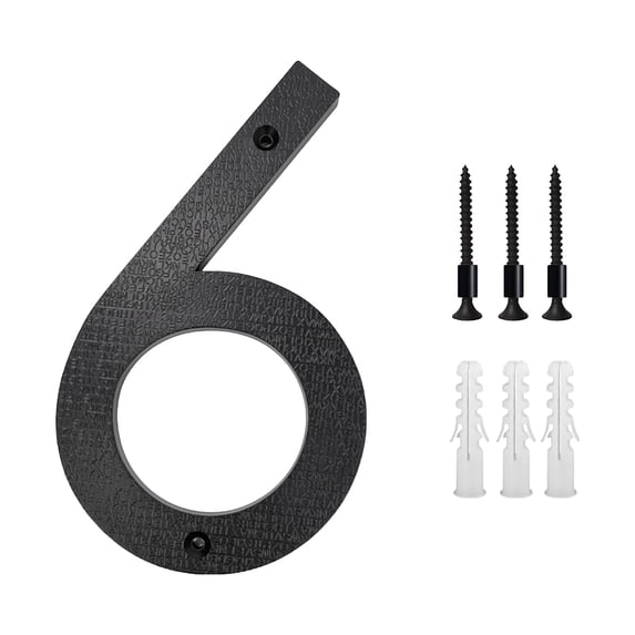 Orangide 10 Inch Modern Metal House Numbers, Door Number Address Letters and Numbers for Outside Signs, Easy to Install for Home Exterior