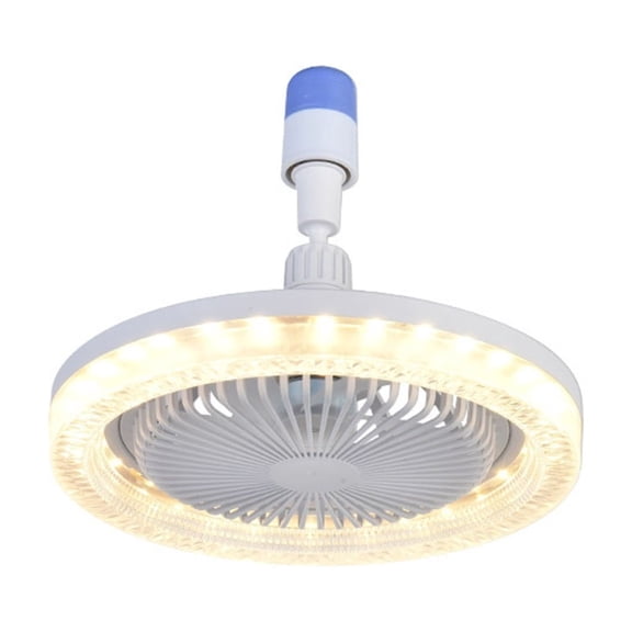 Orangide 2 in 1 LED Ceiling Fan Light Bulb, Adjustable Screw in Fan Lamp 360 Rotatable for Bedroom Garage, Energy Efficient Lighting, Cool White Light, Easy Installation