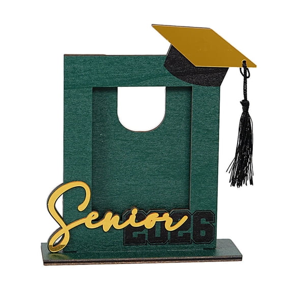 Orangide 2026 Graduation Photo Frame Wooden with Tassel and Mortar Board Vertical Tabletop Display for Graduation Gift Keepsake Class of 2026 Decor Senior Grad