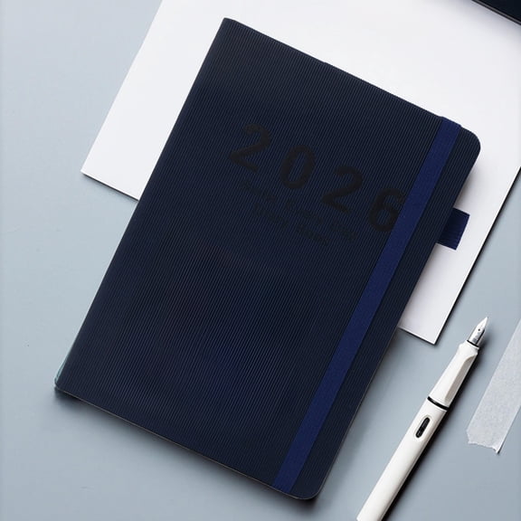 Orangide 2026 Weekly Planner, Vertical Hardcover Daily Planner Notebook with Strap, Annual Calendar Schedule Book for Office Business