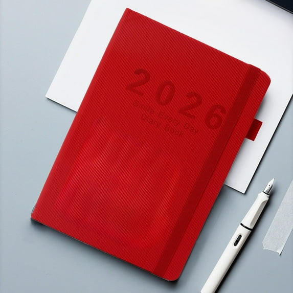 Orangide 2026 Weekly Planner, Vertical Hardcover Daily Planner Notebook with Strap, Annual Calendar Schedule Book for Office Business