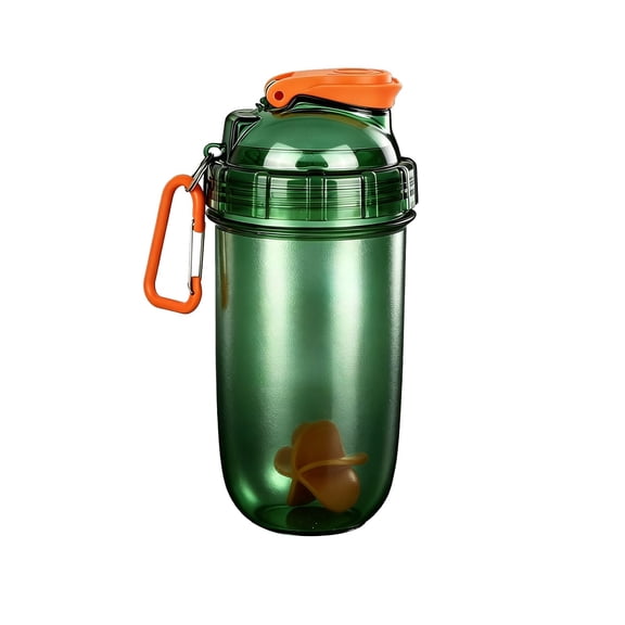 Orangide 22 oz Handheld Fitness Sports Protein Shaker Cup with Mixing Scale and Mixing Ball for Workout Smoothie Blender Bottle for Men Women Gym Exercise