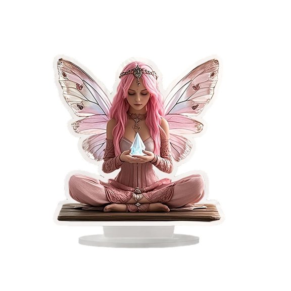 Orangide 2D Acrylic Bohemian Figurine Planar Elf Wall Art Home Office Desk Decor Colorful Ornament for Party Decoration Gift Supply Display