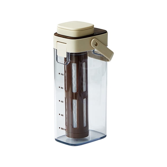 Orangide 34 oz Cold Brew Coffee Maker with Fine Mesh Filter - Leakproof Iced Coffee Pitcher for Fridge, Home Brewing System Easy Clean Glass Carafe