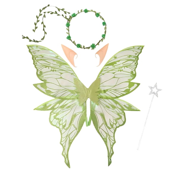 Orangide 4 Pcs Adult Fairy for Adults Women,Shiny Transparent Angel ,Halloween Party Props