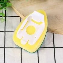 Orangide 4Pcs Kitchen Sponges,Dish Sponge,Dishwand Refill Sink Clean Sponge Brush Refill Replacement Heads Non-Scratch Kitchen Scrubbers Pads,Kitchen Cleanig Supplies