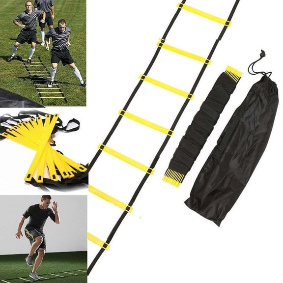 Orangide Agility Ladder, 23 FT Rung Training Speed Ladder for Football, Soccer, Basketball, Adjustable Flat Steps for Fitness, Speed Drill, Kids Adult
