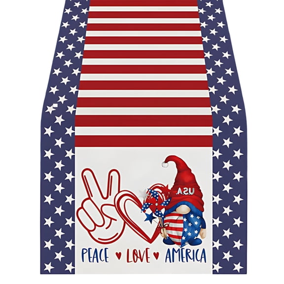 Orangide American Independence Day Table Flag Patriotic Star Stripe Decorative Table Flag for Dining Table Coffee Table Cabinet Home Decor