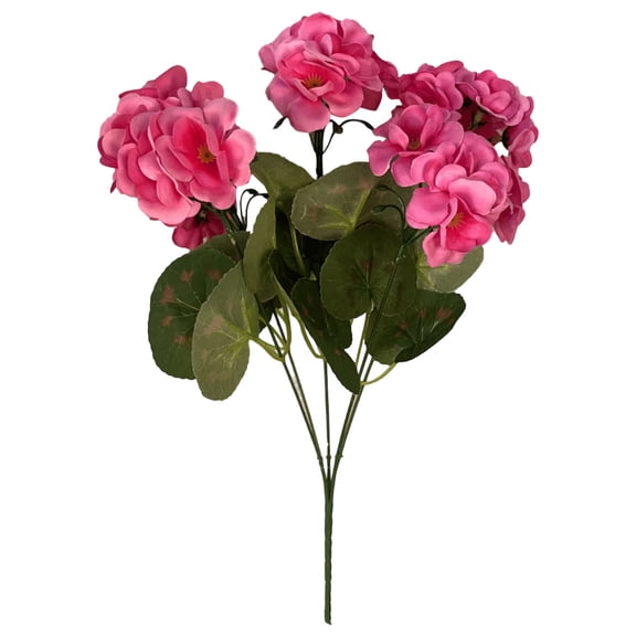 Orangide Artificial Geraniums Outdoor Faux Flowers Plants for Home Kitchen Dining Table Garden Patio Decor Spring Summer Window Box Flower Bed