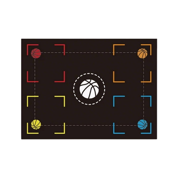 Orangide Basketball Footwork Mat, Non-Soundproof Training Rug Silent Carpet for Home Living Room Bedroom Basketball Practice, Durable and Portable