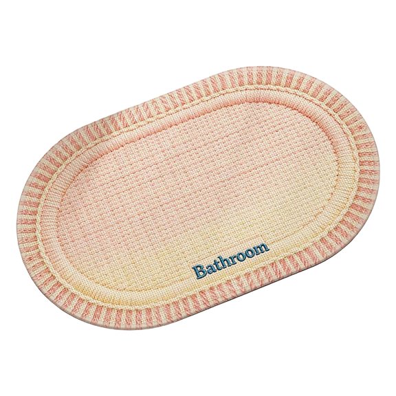 Orangide Bath Mat Diatomaceous Earth Super Absorbent Quick Dry Non Slip Bathroom Floor Rug Soft Gradient Stone Mat for Shower Entrance