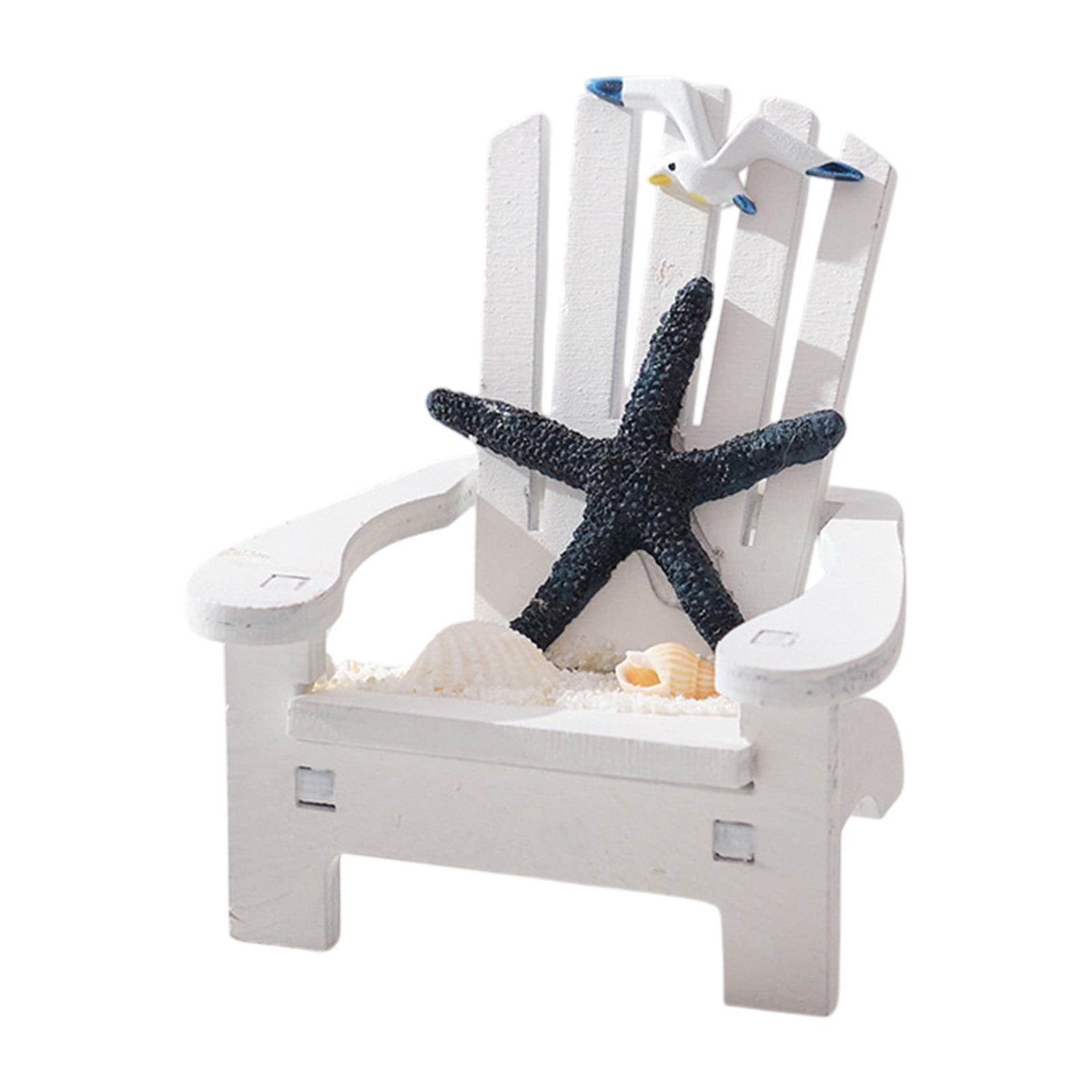 Orangide Beach Chair Ornament Miniature Resin Cute Decoration for Home ...