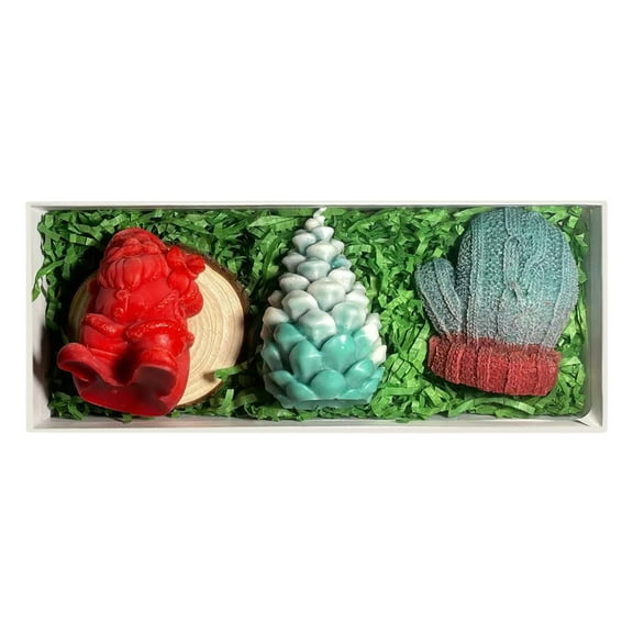 Orangide Christmas Scented Candle Set with Tree Design Gift Box for Christmas Eve Decoration Home Ambiance and Holiday Mood