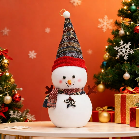 Orangide Christmas Snowman Doll Cute Small Ornament for Tree Decoration Home Party Gift Idea and Festive Display