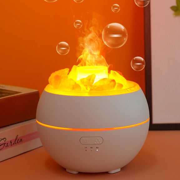 Orangide Crystal Aromatherapy Humidifier 12 oz, Essential Oil Diffuser With Night Light And Purification, Ultrasonic Mister For Bedroom Office Home