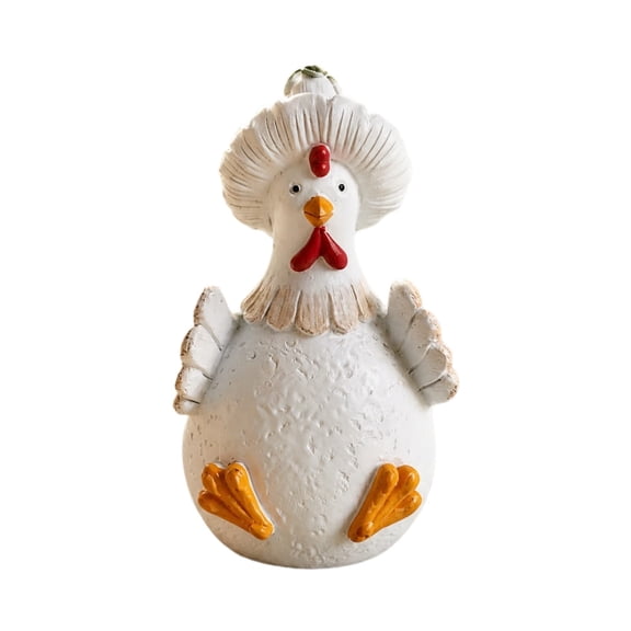 Orangide Cute Chicken Statue Ornament with Reaching Hand Design for Home Shelf Tabletop Farmhouse Kitchen Decorative Decor Figurine