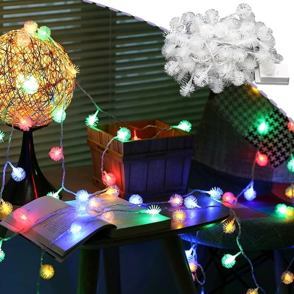 Orangide Dandelions LED String Lights, 9.8 ft 20 LED Fascinating Home Decor String Lights for Festive Party, Twinkling Decorative Lights for Bedroom