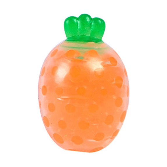 Orangide Decompression Carrot Pinch Toy, Small Beads Filled Stress Reliever for Children, Soft Squeeze Carrot for Anxiety Relief, Random Color
