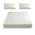 thumbnail image 1 of Orangide Deep Pocket Fitted Sheet Set Queen Size 87x71 Inch with Pillowcases, 3 PCS Non-Slip Fixed Bed Cover Soft Fiber Mattress Protector, 1 of 6
