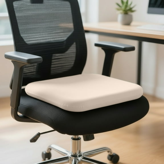 Orangide Detachable and Washable Seat Slow Recovery Sponge Chair Cushion with Round NonSlip Bottom Milk Fiber for Car,Wheelchair Dining Classroom Office All Year