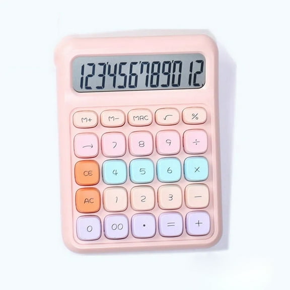 Orangide Dopamine Calculator 12-Digit Desktop, Mechanical Key Scientific Computer with Large Display, Colorful Keyboard for Office School