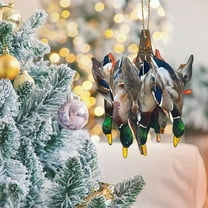 Orangide Duck Hunting Ornament,Car Hanging Ornament, Waterfowl Hunting Decor Acrylic Christmas Ornaments Charm,Hanging Duck for Christmas Decor