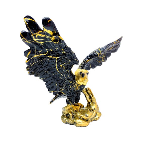 Orangide Eagle Figurine Atmospheric Transfer Print Luxury Home Decor Business Gift for Desk Study Living Room, Perfect for Executive Office or Home Library