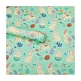 thumbnail image 1 of Orangide Easter Gift Wrapping Paper Roll, 27.6 In × 19.7 In Festive Decorative Paper with Bunny, Eggs, and Flower Prints for Holiday Crafts and Present Wrapping, 1 of 6