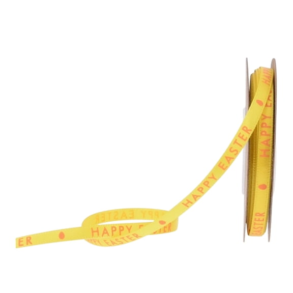 Orangide Easter Ribbon 0.2 In x 10 Yards Cute Bunny Printed Wrapping Ribbon Bow for Easter Eggs Gift Box Craft Decoration and Spring Party Supplies