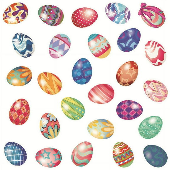 Orangide Easter Wall Stickers, Self-Adhesive Party Background Decoration for Glass Windows and Walls, Removable Spring Decor, Home Festival Stickers, Easy to Apply