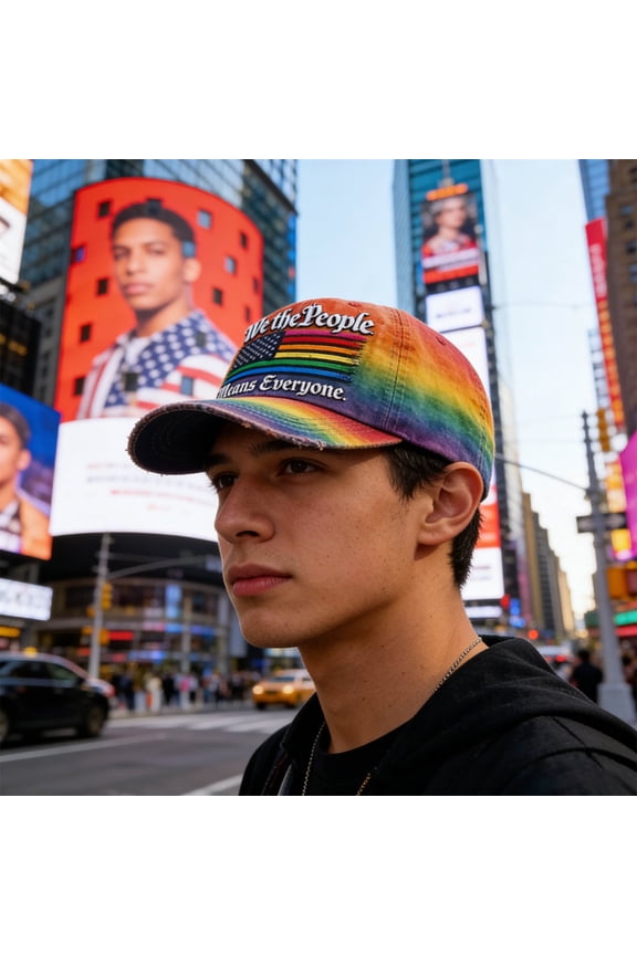 Equality Baseball Cap Pride Month Rainbow Adjustable Dad Hat for Men Women Unisex Everyone Hat Gay Pride Parade Accessory Summer Outdoor Hat