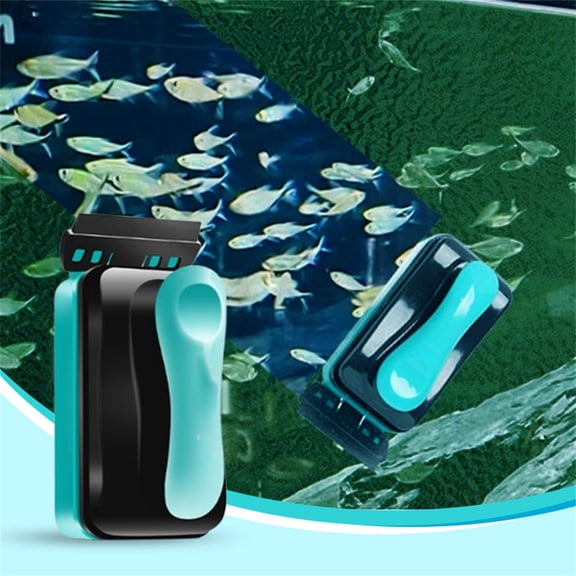 Orangide Fish Tank Magnetic Glass Scrubbing Brush for Aquarium Cleaning, Algae Scraper with Strong Magnet for Glass Tanks, Fish Pond Tool