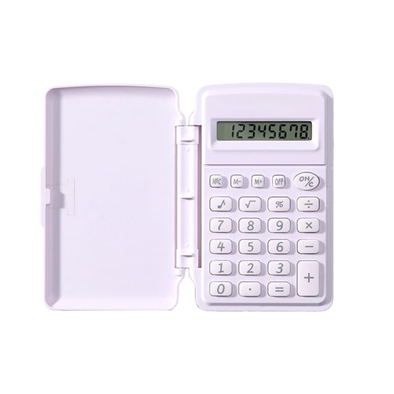 Orangide Flip Calculator for Stu-dents, Small 8 Digit Portable Calculator with Flip Cover, Macaron Color Handheld Calculator for Math Class
