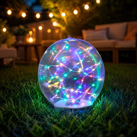 Orangide Floating Pool Light Solar Powered Inflatable LED Ball Waterproof Hanging Lamp for Swimming Pool, Pond, Patio, Garden, Wedding Party, Night Glow