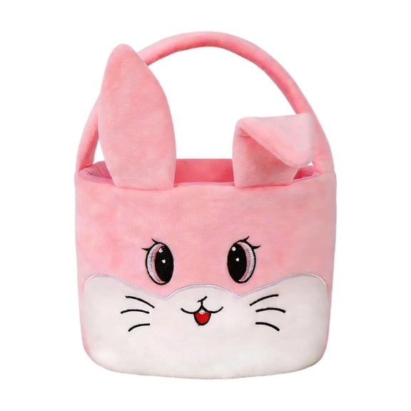 Orangide Fluffy Fabric Easter Basket, Soft Storage Bin for Easter Eggs and Toys, Spring Home Decor, Pastel Holiday Party Decoration and Kids Gift Organizer