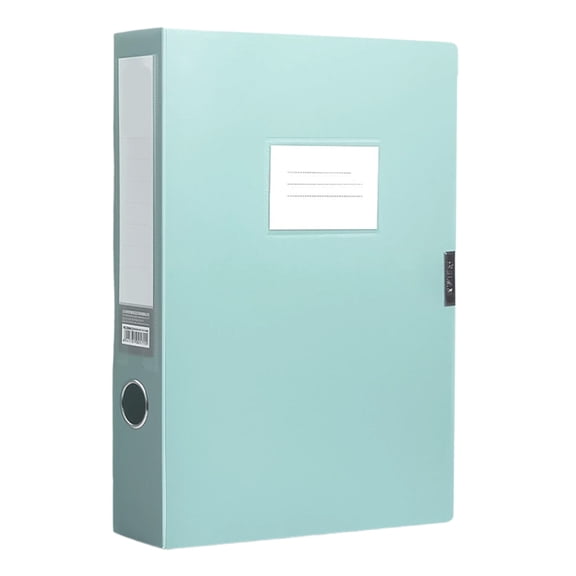 Orangide Foldable Document Box Thickened Polypropylene A4 Retro Style File Storage Box with Lid for Office Supplies Letter Paper Home Organization