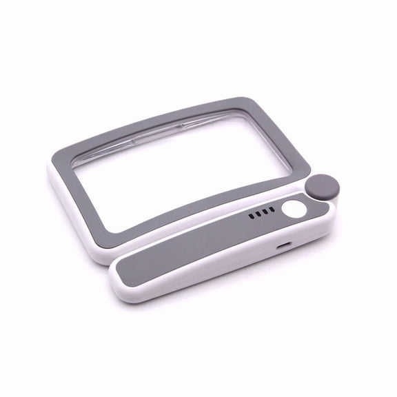 Orangide Folding Handheld Magnifying Glass with Light for Reading, Portable Illuminated Magnifier for Seniors, Book Lovers, Low Vision, Elderly Assistance