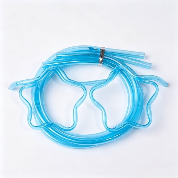 Orangide Funny Five-Pointed Star Straws With Glasses Hands-Free Drinking Tool For Parties And Birthdays Novelty Bar Accessory