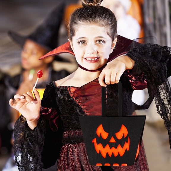 Orangide Halloween Candy Bags Non-woven 3D Ghost Festival Party Gift Bags, Spooky Treat Bags for Kids, Halloween Goodie Bags for Party Favors