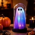 thumbnail image 1 of Orangide Halloween Decor Ghost Night Lamp Creative Spooky Glass Cover Small Night Light Battery Operated Funny Scary Atmosphere for Tabletop, 1 of 8