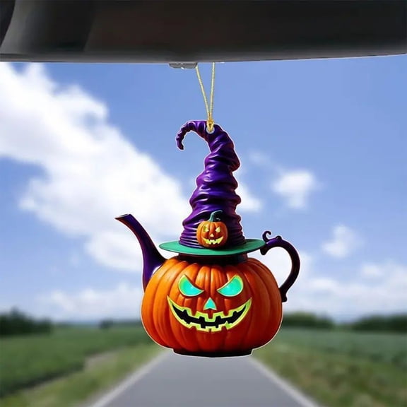 Orangide Halloween Decorations Acrylic Hanging Ornaments Spooky Long Eared Monsters for Car Rearview Mirror Home Holiday Decor Gift