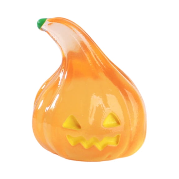 Orangide Halloween Decorations Luminous Ghost Pumpkin Ornament Glow in The Dark Figurine for Shelf Table Centerpiece Spooky Fall Decor Gift