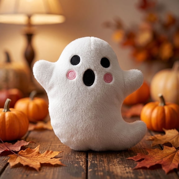 Orangide Halloween Decorations Surprised Ghost Figurine Cute Shocked Expression Ornament for Shelf Desk Table Home Festive Display