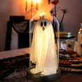 thumbnail image 1 of Orangide Halloween Ghost Cloche Night Light Fabric Ghost Lamp with Glass Dome for Mantel Shelf Spooky Party and Home Decor Ornament, 1 of 6