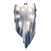 Orangide Halloween Glowing Screaming Ghost Decoration with Color-Changing Lights Halloween Prop for Indoor/Outdoor Home Displays and Party Prop Supplies